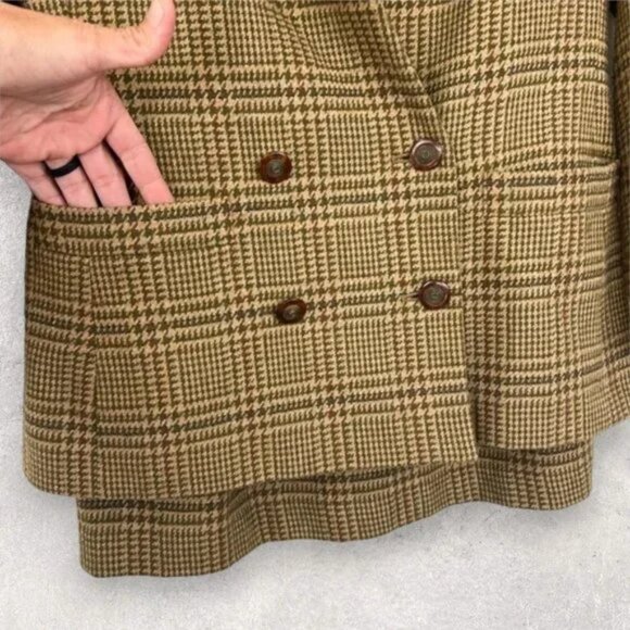 Vintage Le Suit Houndstooth Blazer Skirt Set Size 10 - Picture 2 of 15